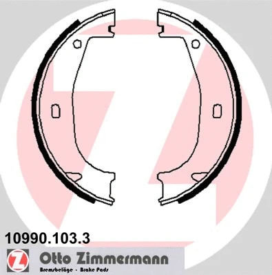 Rankinio stabdžio trinkelių komplektas ZIMMERMANN 10990.103.3