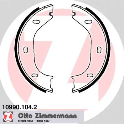 Rankinio stabdžio trinkelių komplektas ZIMMERMANN 10990.104.2