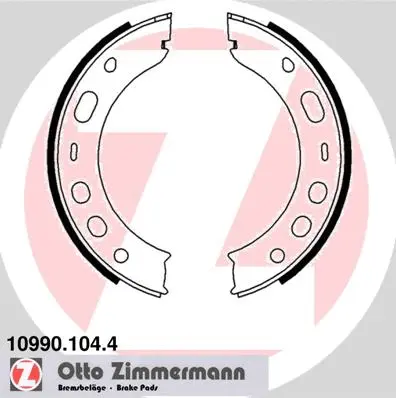 Rankinio stabdžio trinkelių komplektas ZIMMERMANN 10990.104.4