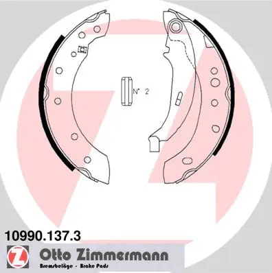 Rankinio stabdžio trinkelių komplektas ZIMMERMANN 10990.137.3