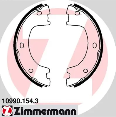 Rankinio stabdžio trinkelių komplektas ZIMMERMANN 10990.154.3