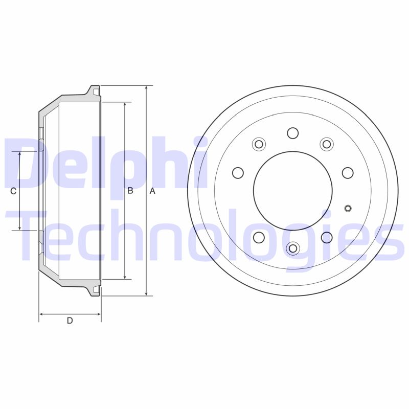 Stabdžių būgnas DELPHI BF608