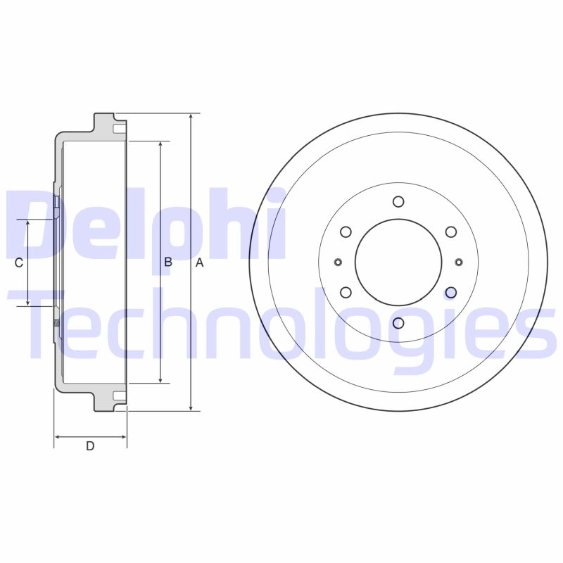 Stabdžių būgnas DELPHI BF635