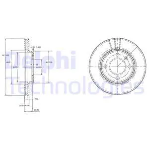 Stabdžių diskas DELPHI BG2109