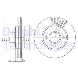 Stabdžių diskas DELPHI BG2699