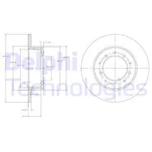 Stabdžių diskas DELPHI BG2799