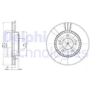 Stabdžių diskas DELPHI BG3061