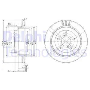 Stabdžių diskas DELPHI BG3154