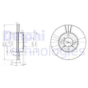 Stabdžių diskas DELPHI BG3341