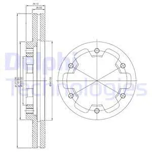 Stabdžių diskas DELPHI BG3422