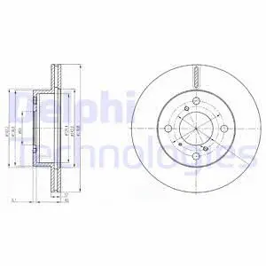 Stabdžių diskas DELPHI BG3499