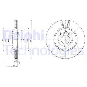 Stabdžių diskas DELPHI BG3503