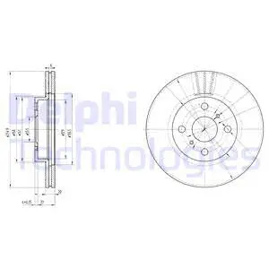 Stabdžių diskas DELPHI BG3520