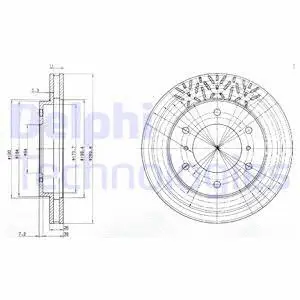 Stabdžių diskas DELPHI BG3812