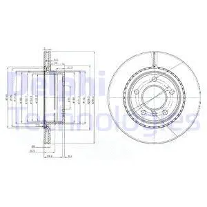 Stabdžių diskas DELPHI BG3901C