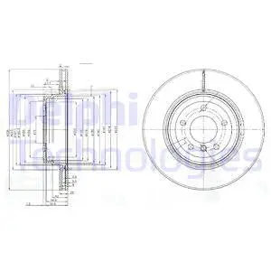 Stabdžių diskas DELPHI BG3961