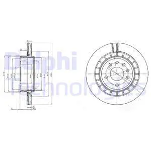 Stabdžių diskas DELPHI BG4046