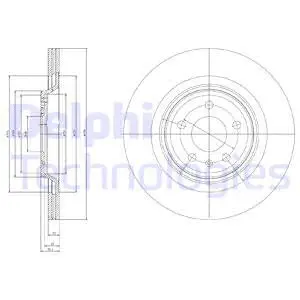 Stabdžių diskas DELPHI BG4078