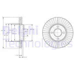 Stabdžių diskas DELPHI BG4117