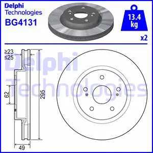 Stabdžių diskas DELPHI BG4131