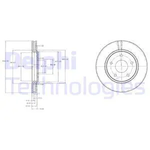 Stabdžių diskas DELPHI BG4212