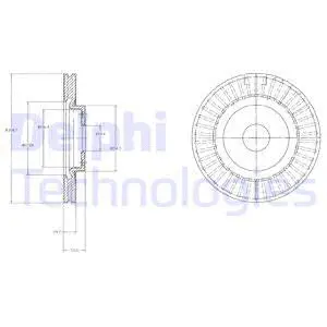 Stabdžių diskas DELPHI BG4214