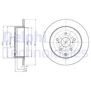 Stabdžių diskas DELPHI BG4237