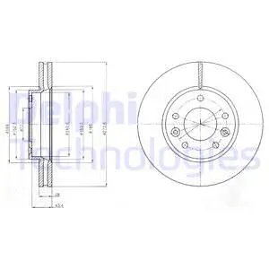 Stabdžių diskas DELPHI BG4261