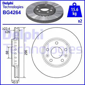 Stabdžių diskas DELPHI BG4264