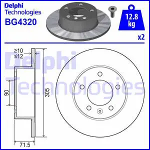 Stabdžių diskas DELPHI BG4320