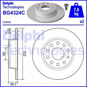 Stabdžių diskas DELPHI BG4324C