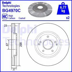 Stabdžių diskas DELPHI BG4970C