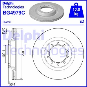Stabdžių diskas DELPHI BG4979C