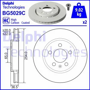 Stabdžių diskas DELPHI BG5029C