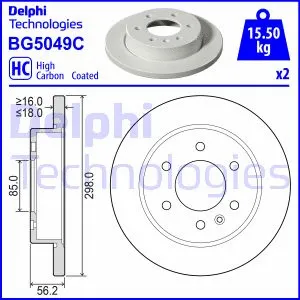 Stabdžių diskas DELPHI BG5049C