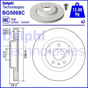 Stabdžių diskas DELPHI BG5068C
