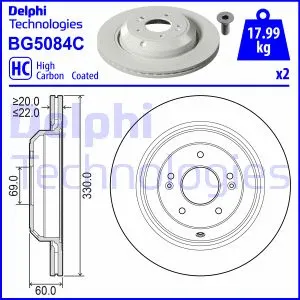 Stabdžių diskas DELPHI BG5084C