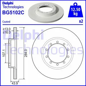 Stabdžių diskas DELPHI BG5102C