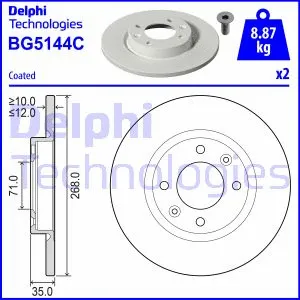 Stabdžių diskas DELPHI BG5144C
