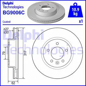 Stabdžių diskas DELPHI BG9006C