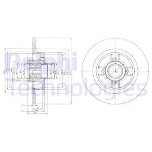 Stabdžių diskas DELPHI BG9029RS