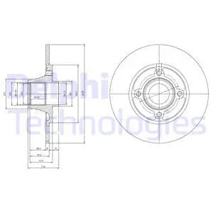 Stabdžių diskas DELPHI BG9033RS