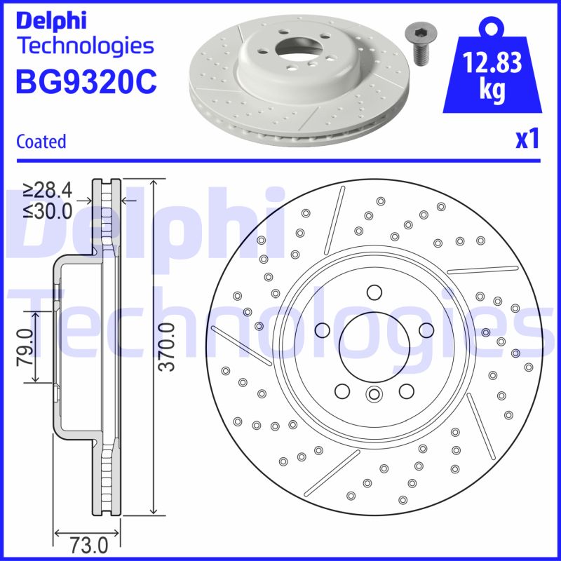Stabdžių diskas DELPHI BG9320C