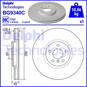 Stabdžių diskas DELPHI BG9340C