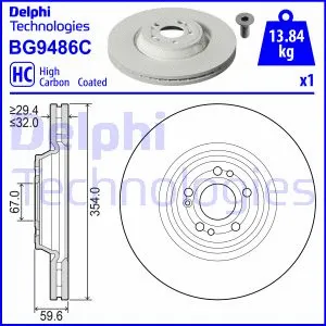 Stabdžių diskas DELPHI BG9486C