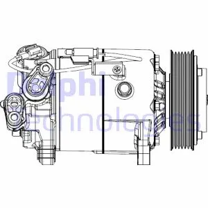 Oro kondicionieriaus kompresorius DELPHI CS20500
