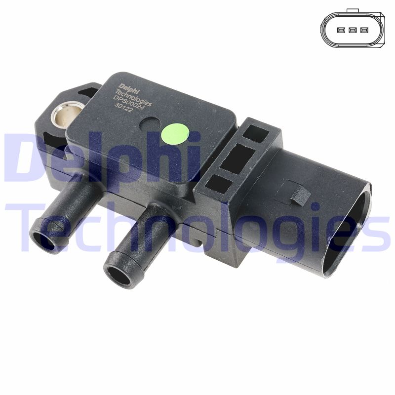 Išmetimo slėgio jutiklis DELPHI DPS00024-12B1
