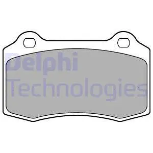 Diskinių stabdžių trinkelių rinkinys DELPHI LP1700