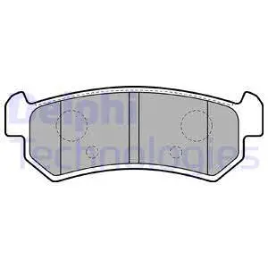 Diskinių stabdžių trinkelių rinkinys DELPHI LP1910