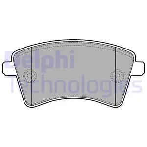 Diskinių stabdžių trinkelių rinkinys DELPHI LP2078